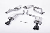 Milltek Audi S5 3.0 TFSI B8 SPORTBACK (2010 to 2011) EC-Approved. Quad Cerakote Black Tips